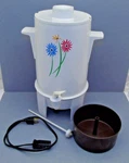 Regal Flower 10 Cup Poly Perk Coffee Percolator No. K7420 Used. Price: $18.95.