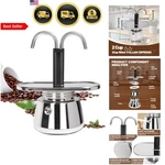 Coffee Maker Stainless Steel Moka Pot Espresso Stovetop Italian Percola... New. Price: $55.70.