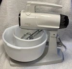 Vintage Sunbeam Vista Stand Mixer Mixmaster 2 Milk Glass Bowls Clean & Works! Used. Price: $55.16.