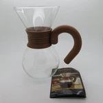 Bonjour 20OZ Glass Pour Over Coffee Maker Borosilicate Brewer Pitcher Open. Price: $21.99.
