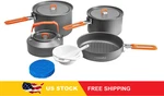 Fire-maple Feast 4 Piece Camping Cookware Set With Pots Kettle Saucepans New. Price: $78.81.