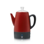 Moss & Stone 10-CUP Electric Coffee Percolator Red Stainless Steel Maker New. Price: $89.58.