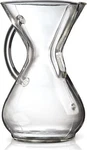 Chemex Pour-over Glass Coffeemaker Handle Series 6-CUP Clear New. Price: $71.12.