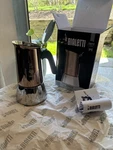 Bialetti Venus 6 Cup Stovetop Espresso Maker Copper/ Stainless Steel Induction New. Price: $56.00.
