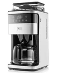 Melitta Aroma Fresh Plus Black 10-CUP Drip & Brew Coffee Maker W/ Grinder Open. Price: $249.00.