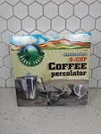Ozark Trail 9 Cup Stainless Steel Percolator Coffee Maker Camping Backpacking New. Price: $19.99.