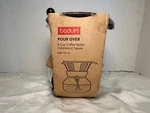 Bodum Pour Over Coffee Maker With Permanent Filter, New Cork, 17 Oz. Price: $14.99.