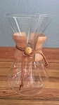Chemex Classic Series 8-CUP Pour Over Glass Coffeemaker 9" Wood Collar CM-8A Used. Price: $32.00.
