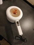 Drizzle Electric Hot Pot Cooker Steamer Multifunctional Nonstick Pan Open. Price: $50.00.
