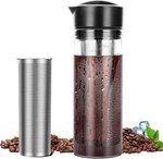 25OZ Cold Brew Coffee 4 Cup Capacity Tea Maker, Iced Transparent New. Price: $29.91.