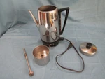 Vtg Montgomery Wardelectric Percolator Stainless Steel Coffee Maker 12 Cups Used. Price: $25.00.