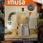 Imusa Aluminum Stovetop 6-CUP Espresso Maker (B120-43V), Silver Open. Price: $25.49.