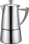 Roma 6-CUP Satin Stainless Steel Moka Pot Espresso Maker New. Price: $212.99.