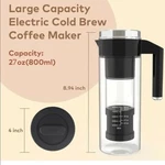 Homstan Electric Cold Brew Coffee Maker 800ML 220Z New. Price: $39.00.