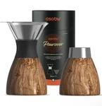 Insulated Pour Over Coffee Maker (32 Oz.) Double-wall Vacuum, Wood Finish Open. Price: $46.98.