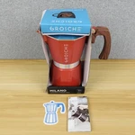 Grosche Milano Stovetop Espresso Maker Moka Pot 6 Cup, 9.3 Oz, Red Used. Price: $55.00.