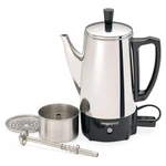 Presto 02822 Stainless Steel Coffee Maker, Classic Percolator, Easy Pour, Silver New. Price: $82.99.