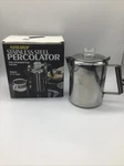 Vintage Tops Rapid Brew Stainless Steel Perolator W/permawood Handle 2-9 CUP#409 Used. Price: $30.99.