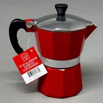 Cook Prep Eat Aluminum Espresso Coffee Stay Cool Handle 3-CUP Capacity Red 33122 New. Price: $13.44.