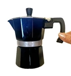 Zulay Italian Style Espresso Maker Moka Pot Classic Stovetop Dark Cobalt Read! Used. Price: $17.00.