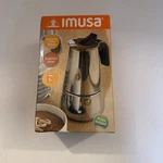 Imusa Espresso Stainless Steel Stovetop 6 Cup Silver Coffeemaker Open. Price: $18.04.