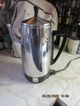 Presto Electric Percolator Coffee Pot-model No. 0281104-12 Cup Used. Price: $24.00.