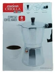 Cocina Criolla 6 Cups Aluminium 5 Minutes Express Coffee Maker Greca De Cafe New. Price: $39.99.