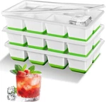 Ice Cube Tray With Lid, Alinana 3-PACK Upgraded Large, SQUARE-3PCS New. Price: $17.30.
