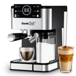 Geek Chef Espresso Machine With Milk Frother, 20 Bar Expresso Coffee Open. Price: $146.55.