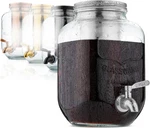 1 Gallon Glass Cold Brew Coffee Maker Iced Tea Dispenser Spigot Filter New. Price: $36.53.