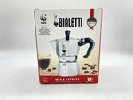 Bialetti Moka Express Iconic Italian Stovetop Espresso Maker Silver, 3 Cups New. Price: $35.00.
