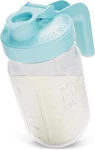 County Line Kitchen Glass Mason Jar Pitcher W/ Lid - Wide Mouth 1 Quart Blue New. Price: $14.99.