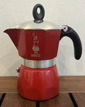 Bialetti Dama Red Stovetop Espresso Induction Maker P37 Used. Price: $29.99.