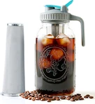 Mason Jar Cold Brew Coffee Maker 64 Oz ( 2 Quart ) Wide Mouth Pitcher New. Price: $25.16.