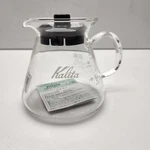 Kalita Replacement 4 Cup Glass Coffee Carafe Black Lid, Handle Open. Price: $36.90.