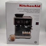Kitchenaid Semi-automatic Espresso Machine Black New Box. Price: $332.99.