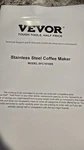Vevor Stainless Steel Coffee Maker Modern Style SFC18100S New. Price: $20.00.