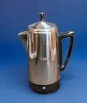 Vintage Mcm Regal Stainless Steel Coffee Maker/ Percolator No. K7526 4-12 Cups Used. Price: $22.95.