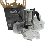 Escali London Sip Stainless Steel Espresso Maker 9-CUP Glass New. Price: $80.00.