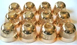 12 Gold Glass Gawa Cups Turkish Coffee Espresso Sake Saki Shot Boxed Ec Used. Price: $14.00.