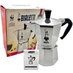 Bialetti Stovetop Italian Espresso Maker Moka Pot Express 6 Cups, 270 Ml, 9.1 Oz Open. Price: $31.49.