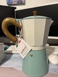 Gnali & Zani 6 Cup Espresso Maker Italian Teal Coffee Moka Pot New. Price: $24.99.