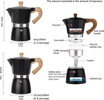 Moka Pot, Stovetop Espresso Maker Italian Coffee 6 CUP/10 Oz... New. Price: $34.58.