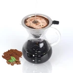 T-mark Pour Over Coffee Maker With Reusable Double-layer 14OZ, Transparent New. Price: $24.84.