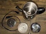 Mixpresso Percolator Coffee Pot Electric 10 Cup Stainless Steel Used. Price: $45.00.