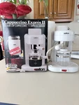Vintage Salton Cappuccino Expres Espresso Maker - White EX80WHT Used. Price: $47.63.