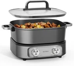 6-QUART Electric Hot Pot & Multi-cooker Non-stick, Timer, 1600W New. Price: $126.99.