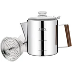 Vaolvpant No Coating 9 Cup Percolator Coffee Pot 304 1500ML, Silver New. Price: $42.99.