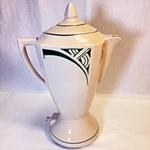 Vnt Westinghouse Electric Coffee Pot Percolator Art Deco Green Geometric 1930S Used. Price: $79.00.