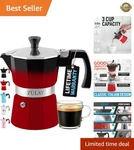 Zulay Classic Stovetop Maker For Great Flavored Strong Espresso, Cla... New. Price: $26.49.